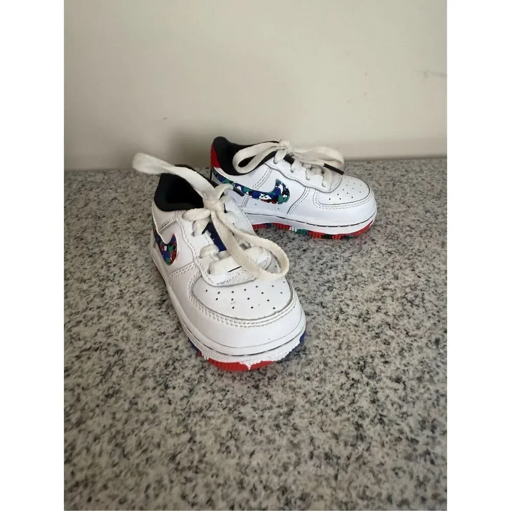 Nike Air Force 1 Melted Crayon Baby Shoes Toddler Sneakers 5C CU4635